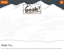 Tablet Screenshot of peak7.org